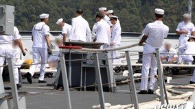 청해부대 ‘최영함’ 입항 환영행사 중 홋줄 끊어져…군인 5명 사상