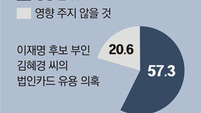 “김혜경 법카유용 의혹, 李에 악영향” 57%… “김건희 통화녹음 논란, 尹에 악영향” 45%