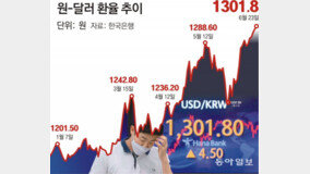 “환율 1350원 갈수도”… 물가-금리상승 복합위기 부채질 우려