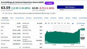 英????? ARM ?? ?? 25% ??, IPO ??