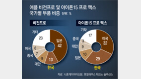 애플 MR ‘비전프로’… 日부품 42%-韓 13%