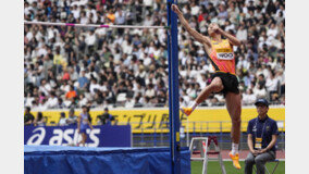 높이뛰기 우상혁, ‘2m27’로 세이코 골든 그랑프리 은메달