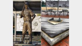MLB 첫 흑인 재키 로빈슨 동상 절도범 체포 …“고철로 팔려고”