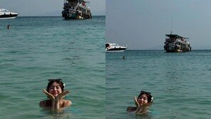 Oh My Girl Arin, wearing a swimsuit and jumping in… lovely [DA★]