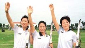 ［방콕아시아경기］「신궁  ３선녀」  세계新  명중