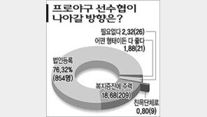 [여기는 와글와글]프로야구 선수협 “법인등록” 76%