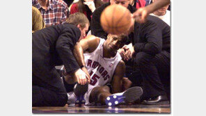 [NBA포토]윽! 또 부상?