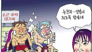 [야구만평]누군지 되게 엉망이 되도록 맞았네