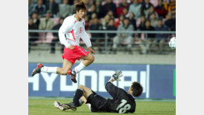[축구 포토]한-일 청소년축구 첫골