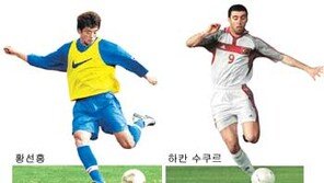 [대표팀]황새 VS 황소…황선홍-하칸 수쿠르 골사냥 대결