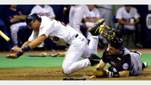 [美프로야구 포토]1초만 빨랐어도…