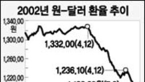 [금융]1달러=1182원 연중최저…정부 “안정책 마련” 진화