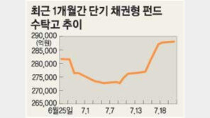 [금융]증시 침체탓 채권형 펀드에 돈 몰린다