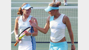 [테니스 포토]‘미녀 듀엣’