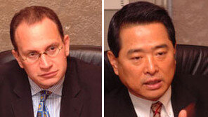 [금융]굿모닝투신운용 인수 英프루덴셜 경영진 회견