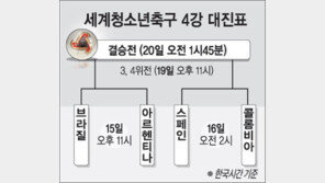 [축구]세계청소년축구 ‘남미 vs 유럽’ 4강전