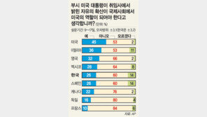 [여론조사]민주주의 확산이 美역할인가?…한국민 60% “아니요”