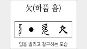 [한자 뿌리읽기]<186>欠(하품 흠)