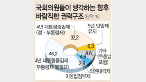 [설문조사/17대 국회 1년]대선주자-개헌