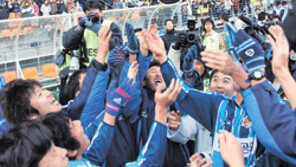 [프로축구]스타군단 울산 9년만에 빛났다