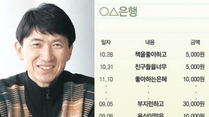 [나눔, 삶이 바뀝니다]SK텔레콤 정기홍 씨 ‘통장에 쓴 편지’