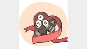 [오늘의 날씨/2월 14일]하늘은 흐려도 길거리는 핑크빛