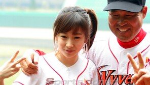 [포토] 이만수-이현지 ‘다정한 브이’