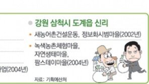 한 농촌마을 지원하는 데 예산 100억 원