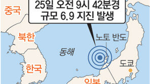 日 6.9강진… 200여명 사상 이재민 2200명
