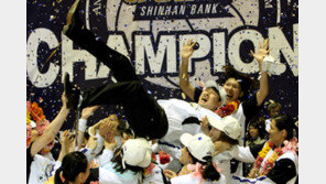 최장신과 최고령 ‘최상의 합작’  신한銀 우승