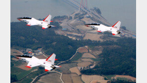 공군훈련기 T-50  '검독수리' 첫 고등비행훈련