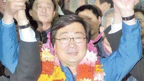 [4·25 재보선]김홍업 49%대 득표… 한나라도 두자릿수