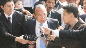 김승연 회장 경찰서에 자진출두