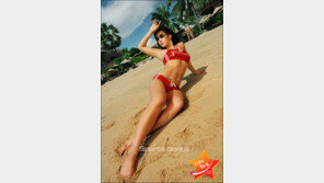 [포토]길건 ‘레드 비키니’ 탄력 S라인