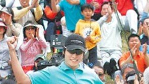 큰 별이 된 샛별…대기선후로 출전 김경태 매경오픈 5타차 우승