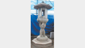 [충북]법주사 쌍사자석등 해체복원 끝내