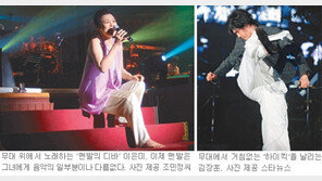 [기자와 함께 문화산책]이은미-김장훈의 발 퍼포먼스