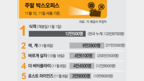 [국내 박스오피스]11월 10, 11일 서울 기준