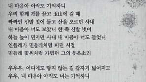 [현대시 100년-사랑의 詩]이성복/‘내 마음아 아직도 기억하니’