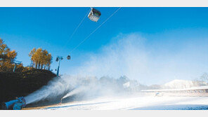 [강원]추위야, 반갑다! 스키장 첫 제설작업