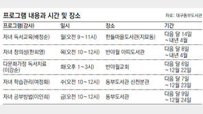 [대구/경북]‘찾아가는 독서교육’ 마련 대구동부도서관 내달부터