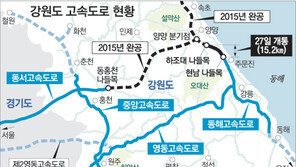 [강원]원주 신림∼횡성 안흥 90분 돌아가던 길 10분이면 간다