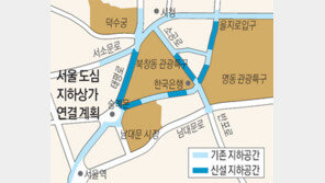 [수도권]서울시 “시청인근 지하상가 6곳 하나로 연결”