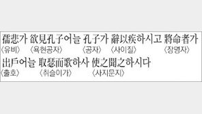 [한자 이야기]<884>孺悲가 欲見孔子어늘 孔子가 辭以疾하시고…