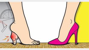 [헬스&뷰티]하이힐 즐겨신는 당신 흰종이와 각도기 준비!