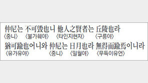 [한자 이야기]<934>仲尼는 不可毁也니 他人之賢者는 丘陵也라…