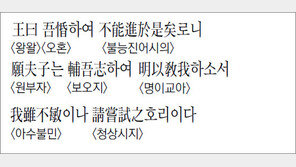 [한자 이야기]<1024>王曰吾혼하여 不能進於是矣로니…