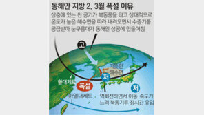 [강원 동해안 100년 만의 눈 폭탄]봄 앞두고 눈폭탄 왜?
