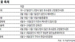 [수도권]튤립… 산수유… 진달래… 얘들아, 꽃놀이 가자