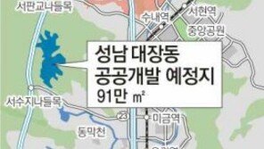 [수도권]판교 인근 대장지구 공공개발 추진